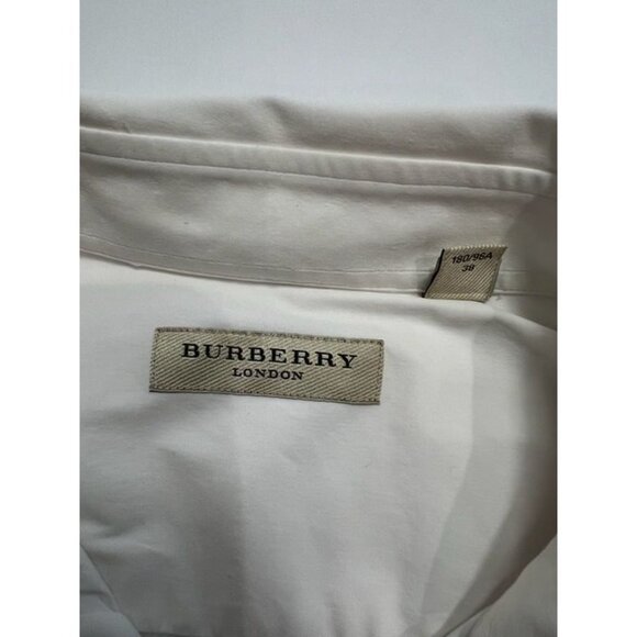 Burberry Modern Fit Button Front Shirt in White - Picture 4 of 6